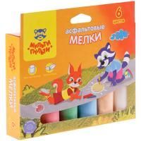 Мелки цветные 06шт круглые Мульти-пульти 1/20