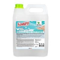 Мыло жидкое крем 5л канистра Soapy Premium альпийский луг Clean&Green 1/2