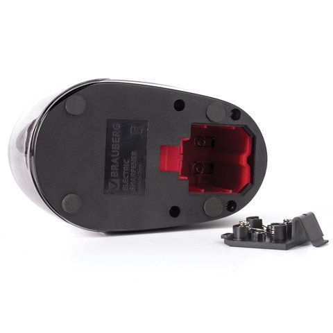 Точилка электрическая питание от 4 батареек АА, спиралевидное лезвие BRAUBERG Delta 1/8/32