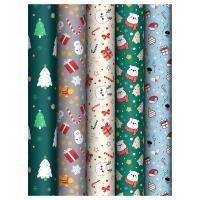 НГ Бумага подарочная 70х100см 80г/м глянец ассорти NY Mood 1/50