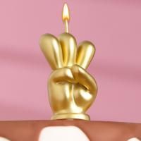 Свечи для торта Мне 3! золото 5см 1/192 Свечи для торта Мне 3! золото 5см 1/192