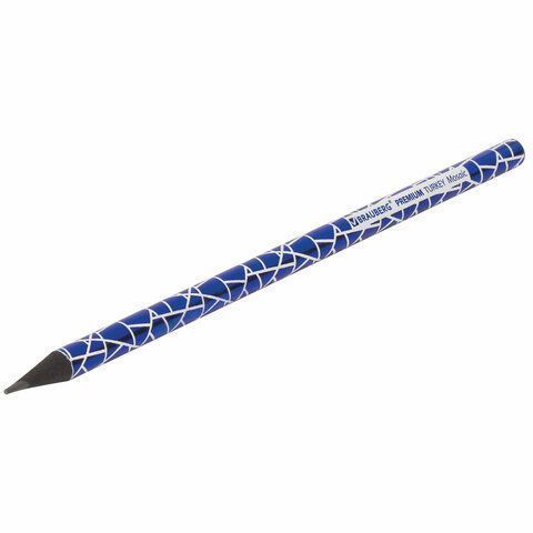Карандаш ч/гр НВ ассорти дисплей BRAUBERG PREMIUM TURKEY Zig Zag Mosaic 181569