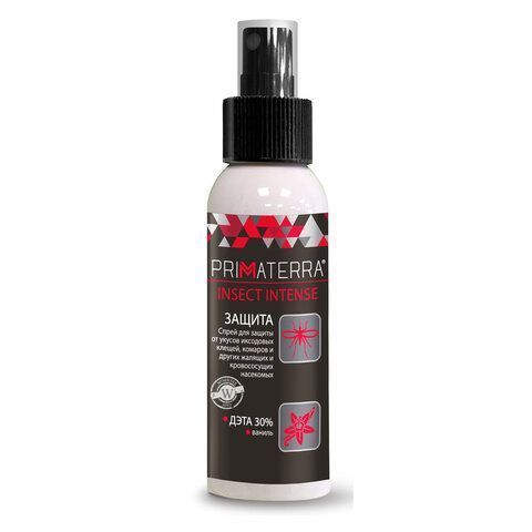 Спрей для кожи защитный от клещей, комаров, слепней 200мл Primaterra Insect Intense 1/40 (Клиент)