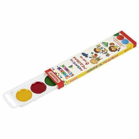 Краски акварельные 06цв медовые Пифагор Эники-Беники 1/30