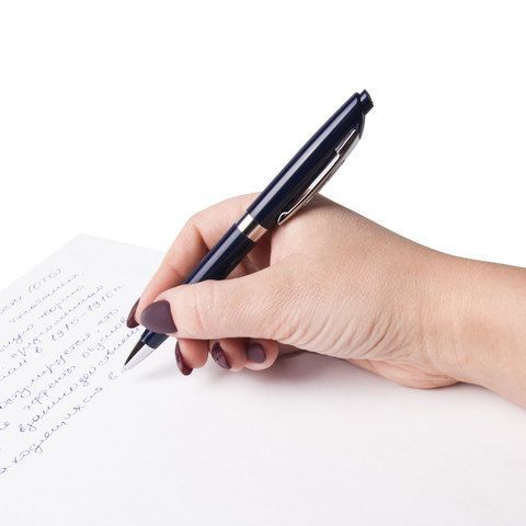 Ручка шариковая автомат синяя BRAUBERG 