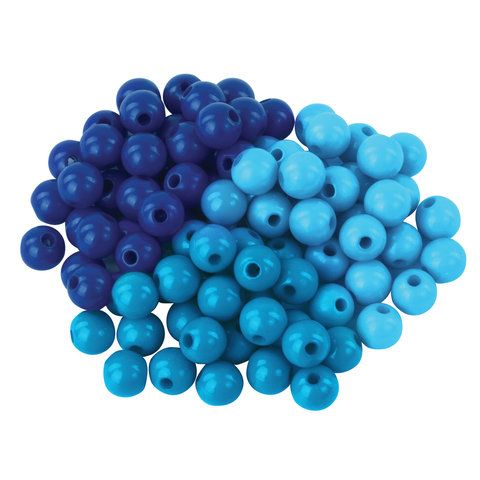 Бусины для творчества ШАРИКИ, 8мм, 30г., бирюзовые, св.голубые, голубые, ОСТРОВ СОКРОВИЩ (вывод)