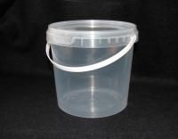Ведро пищевое прозрачное 2,0л с крышкой 50/50