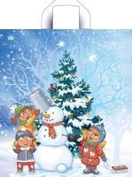 НГ Пакет с петлевой ручкой (38х43,5)-35 Волшебный момент 50/500