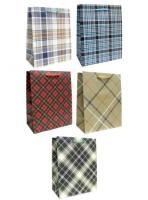 Пакет подарочный бумажный (18х23х10) ламинир мужской 1/20