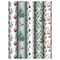 НГ Бумага подарочная 70х100см 70г/м глянец ассорти Winter Magic 1/50