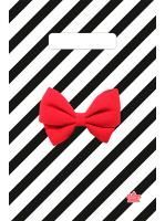 Пакет с вырубной ручкой (20х30)-30 Алый бантик Тико 100/3000