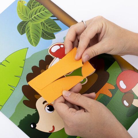 Аппликация из мягкого пластика 21х29см Юнландия Ежик 1/1