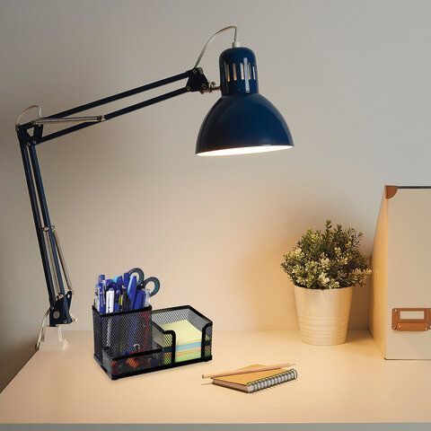 Подставка-органайзер BRAUBERG Germanium метал 3 секции 102х186х95мм черная 1/1