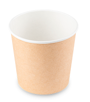 Контейнер бумажный супница 500мл d-100 крафт OSQ ROUND BOWL (крышка 460922) 30/600