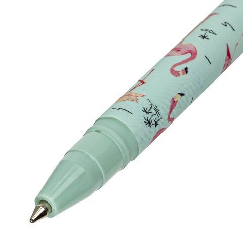 Ручка шариковая синяя узел 0,6мм линия 0,3мм BRAUBERG Flamingo 1/36