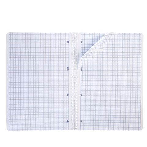 Тетрадь 80л А4 клетка гребень картон HATBER 1/4/28