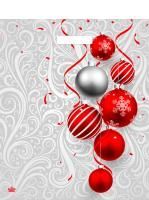 НГ Пакет с вырубной ручкой (38х45)-60 Алый серпантин 50/500