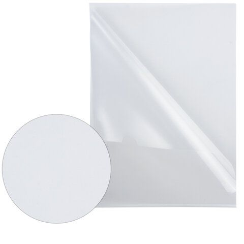 Папка-уголок А4 прозр. бесцветная 0,10мм BRAUBERG 1/50/700