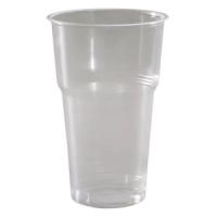 Стакан одноразовый ПП 0,5л d-95 прозрачный факел Э П/пл 50/1400