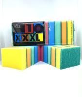 Губка для посуды макси (10шт) 110х80х30мм Гранд 1/20