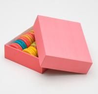 Коробка без окна 180х150х50мм микрогофрокартон розовая  1/5/250