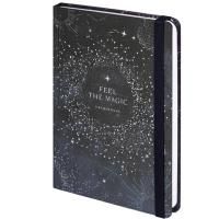 Ежедневник А5 145х203мм 128л недатир твердый фольга BRAUBERG Stars 1/16