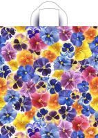 Пакет с петлевой ручкой (38х42)-37 Цветочки ПНД Тико 50/300