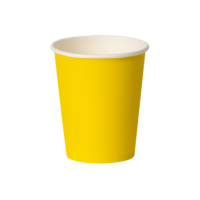 Стакан бумажный для горячего 250мл d-80 Желтый 50/1000