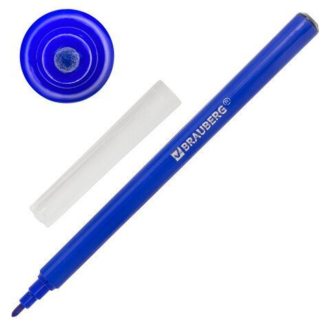 Фломастеры 12цв классические вент колпачек ПВХ BRAUBERG PREMIUM 1/24/192