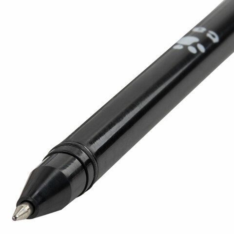 Ручка фигурная шариковая корпус ассорти, СИНЯЯ, узел 0,7мм ЮНЛАНДИЯ Котик 1/12