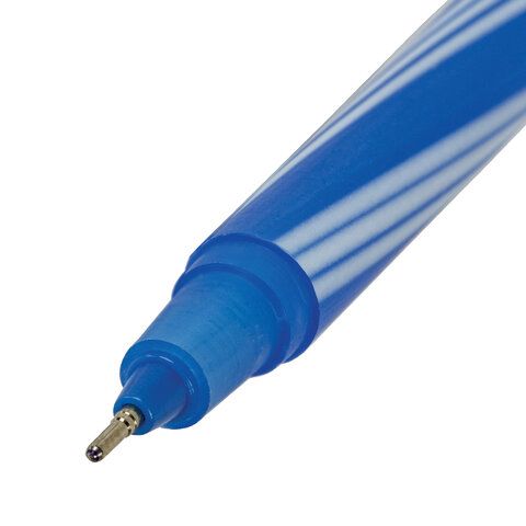 Ручка шариковая синяя игольчатый узел0,6мм линия 0,3мм STAFF CANDY NEON 1/50