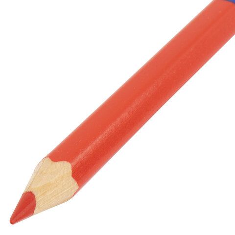 Карандаш двухцветный утолщённый KOH-I-NOOR 1шт красно-синий грифель 3,8мм (клиент)