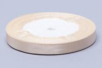 Лента атласная 10мм 25м кремовая 1/10